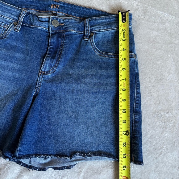 KUT From The Kloth Women's Blue Denim Shorts Size 10 - Picture 9 of 9